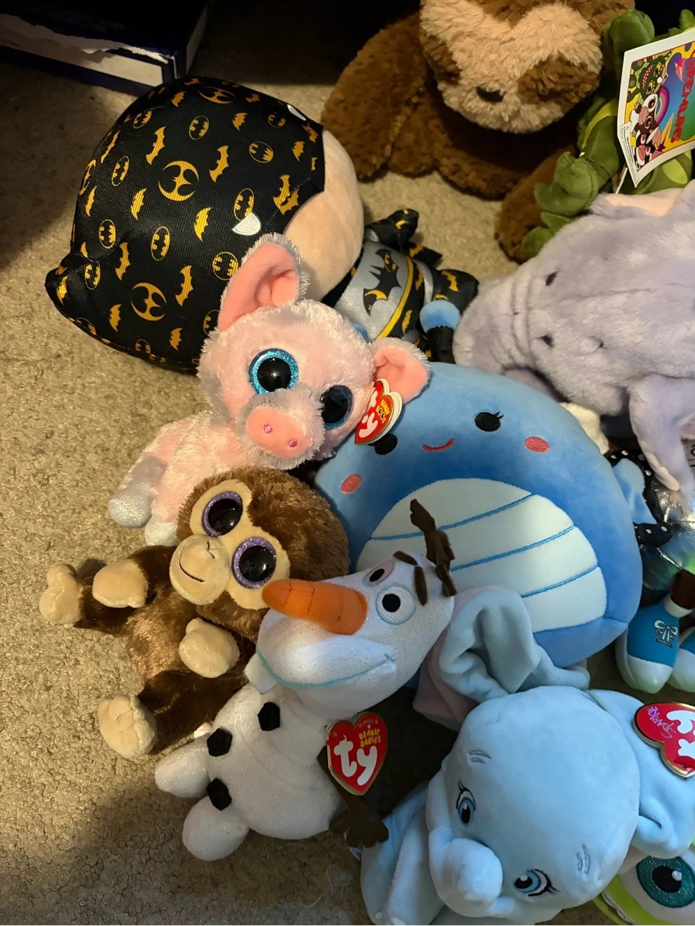 Ty Disney Squishmallow Plush Lot - Assorted Stuffed Animals